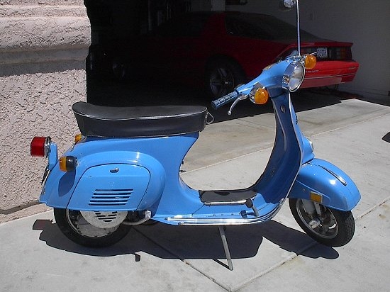Modern Vespa : My blue vespa S50
