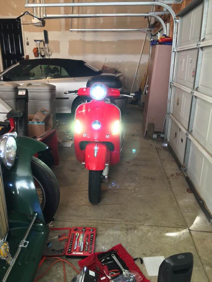 Modern Vespa Anyone install Clearwater Darla Running lights on a GTV/S?