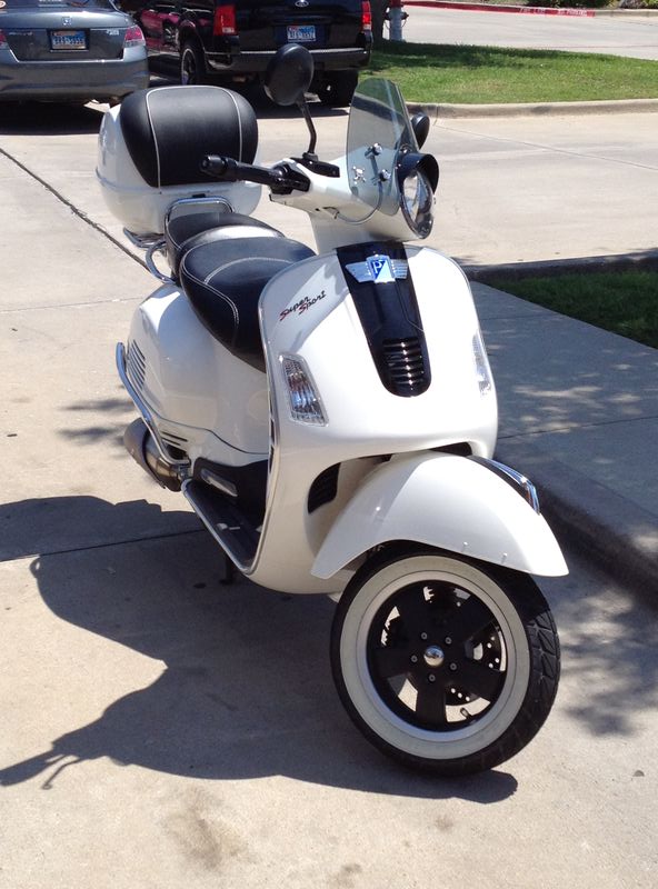 Modern Vespa GTS 300 Super from Texas.