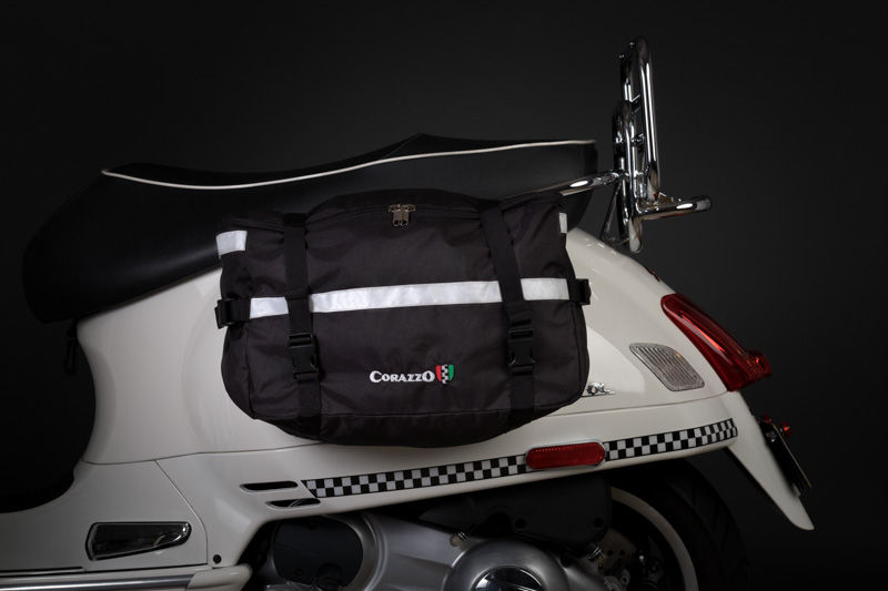 Modern Vespa Rackless Luggage on a Vespa