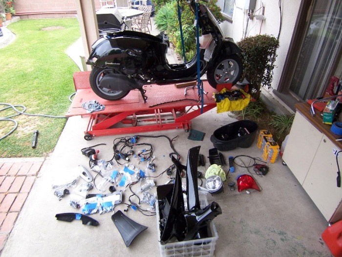Modern Vespa : GT rebuild Completed! :) honda ruckus engine wiring harness 