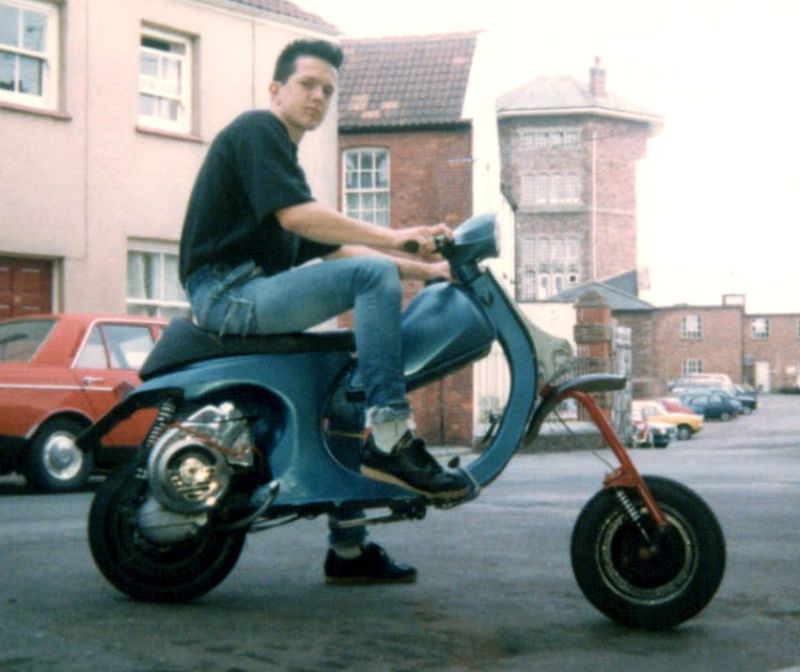 Modern Vespa Don't laugh, this is what we did to scoots in '85