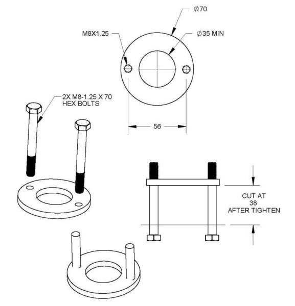 Modern Vespa GT200 / GTS 250 Clutch Holding Tool.