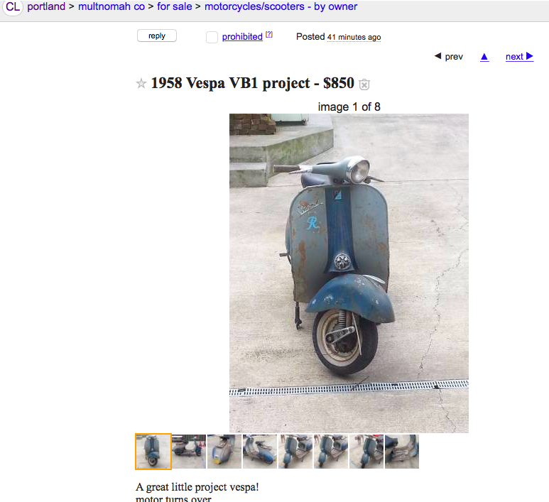 Modern Vespa : Deal O' The Day