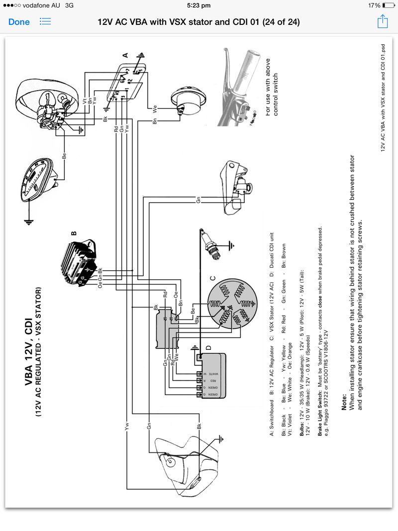 Vespa vbb wiring diagram images