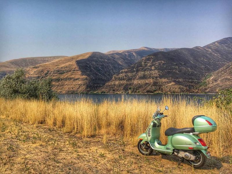 adventure touring on a scooter