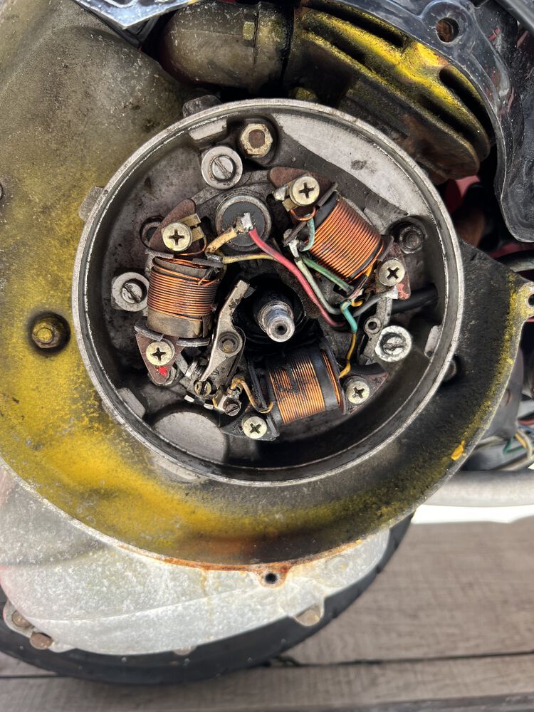 Modern Vespa Vespa 90 6v stator troubleshooting