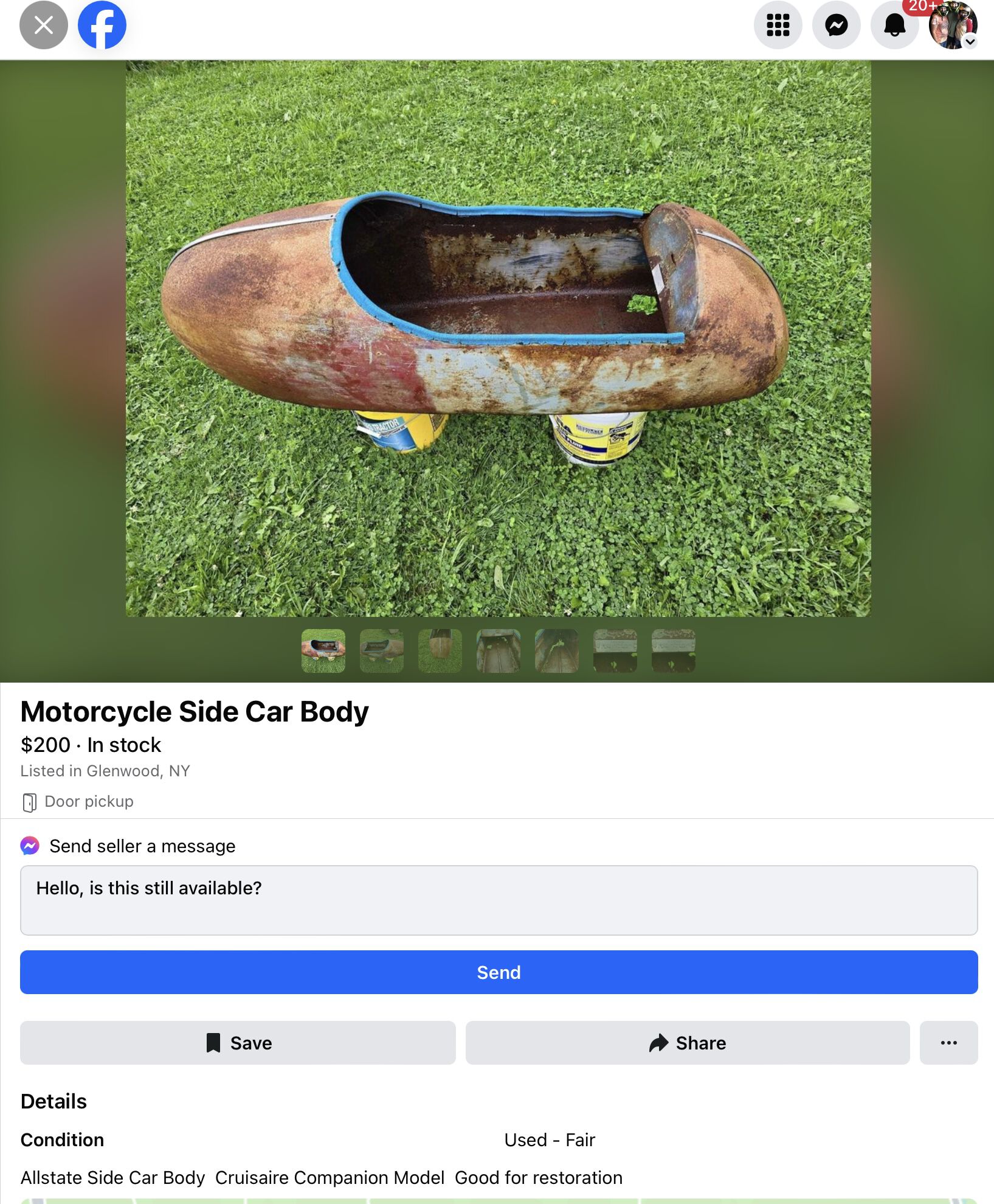 Side car body