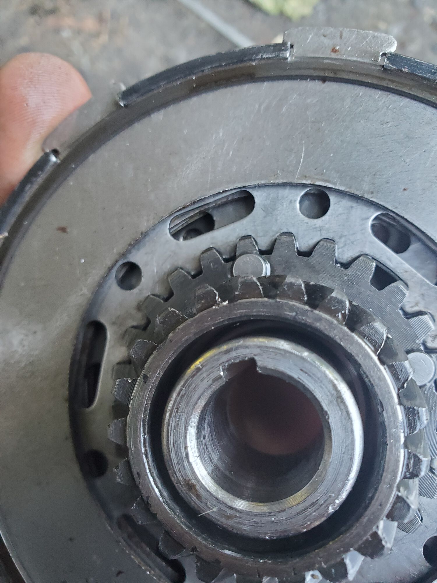 Noticed possible damage on the gear teeth