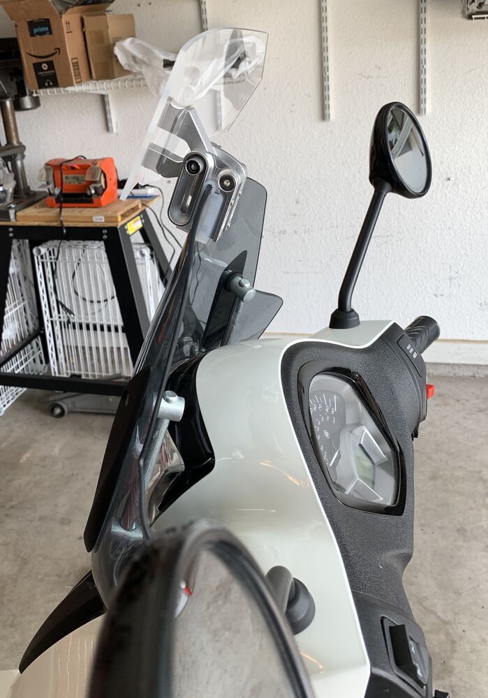 thumbnail image 2 of Kappa 107AK Clear High Windshield For Piaggio Liberty 50/125 Scooter (50.8cm) 2 of 5