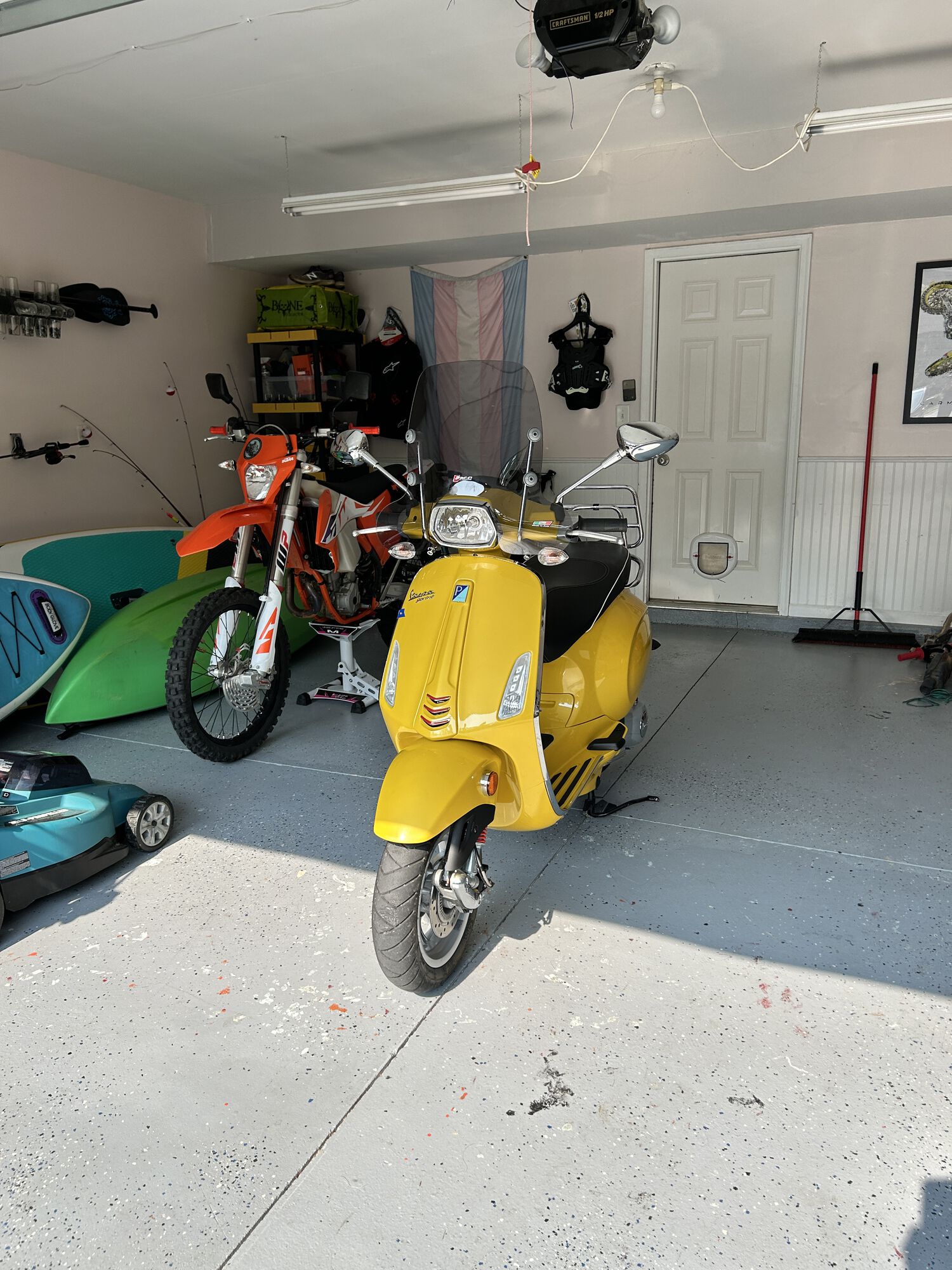 A garage click - light wrenching completion induced happy vibes.