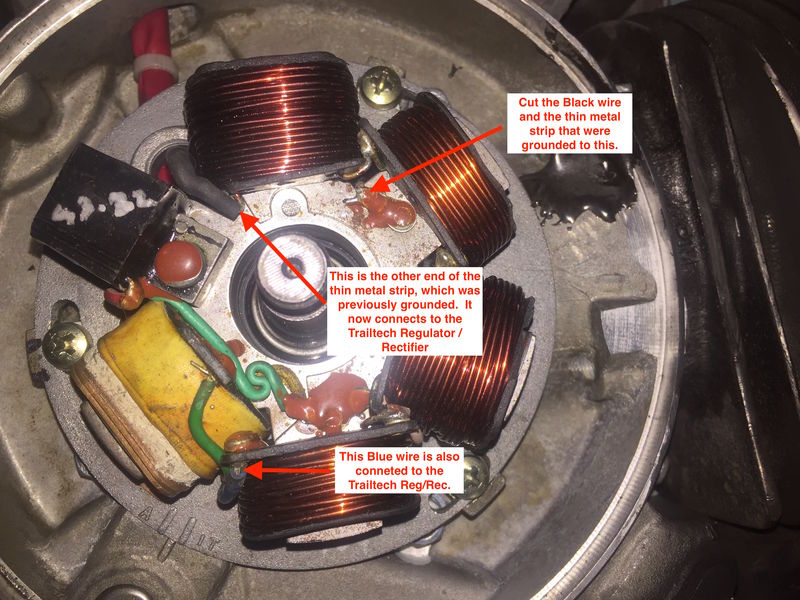 Modern Vespa Floating ground on Stella and maintaining an AC output?