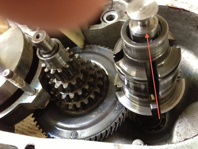 Next to come off is the Selector Rod. This was very tight and I have to admit I was concerned that the pressure I need to exert to get the bastard to move was greater than I expected, but I did it as carefully as I could. From memory it was a 13mm spanner