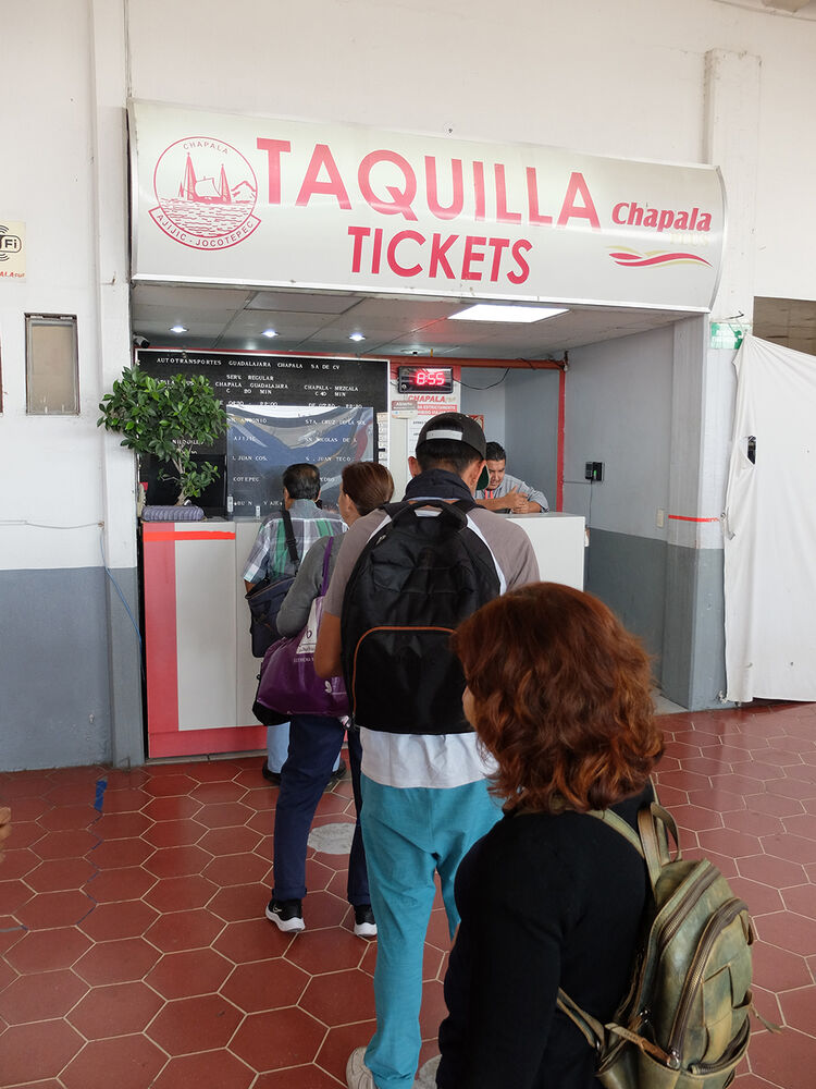 Buy the Ticket, Take the Ride: The bus depot in Chapala has clearly seen better years. The buses themselves are thankfully quite new, and very comfy.