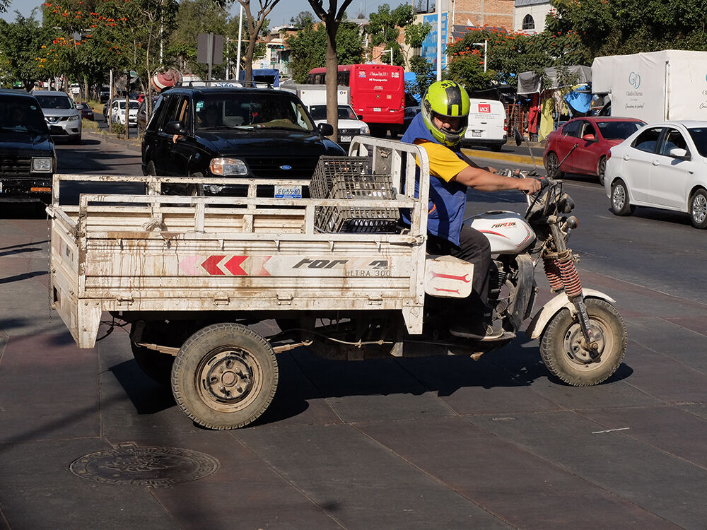 More Three-Wheelin': He needed that reverse gear some 30 seconds after I took this.