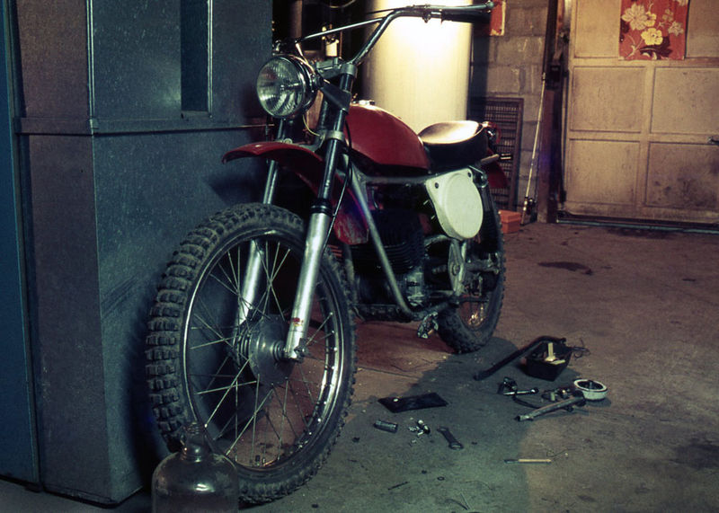 The First Bike, 1976. And its frequent disposition.