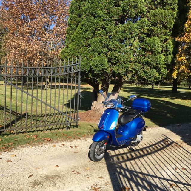 Wrought iron gates definitely add to the cemetery ambiance.