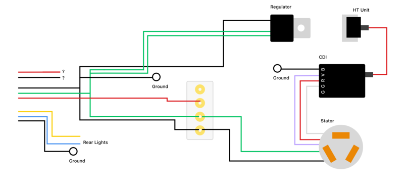 Modern Vespa : Baja 6v to 12v Conversion wiring! HELP