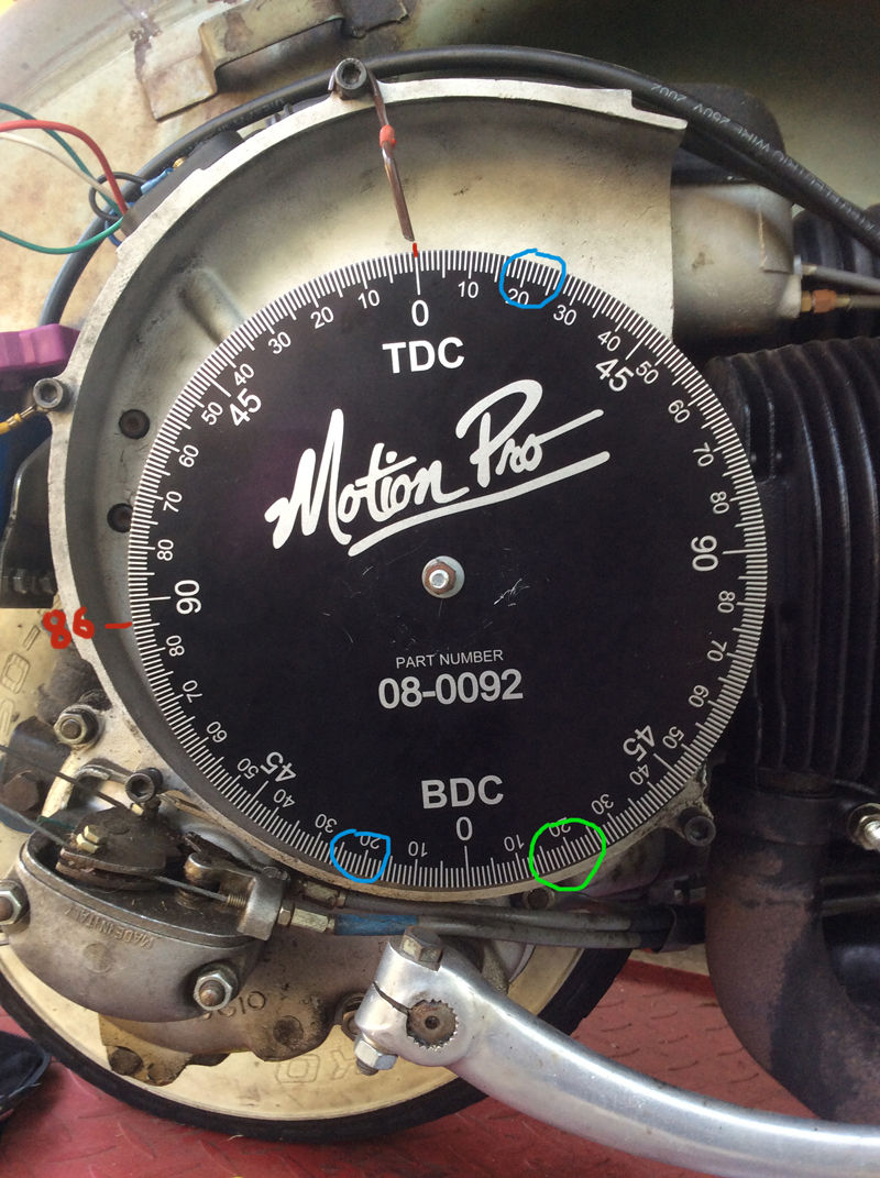 Modern Vespa Timing trouble. How do I read this timimg wheel?