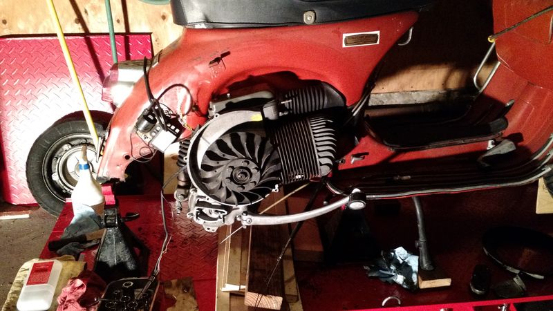 Vespa Rally Engine Modern Vespa : Rally 200 engine rebuild
