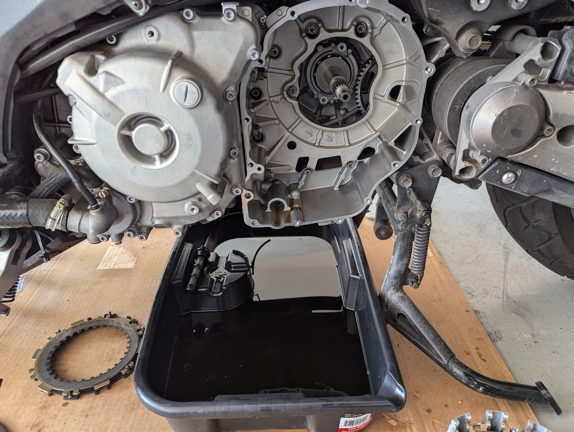 Much easier to remove than one on a T MAX. Don't need to futz with the stator and water pump!