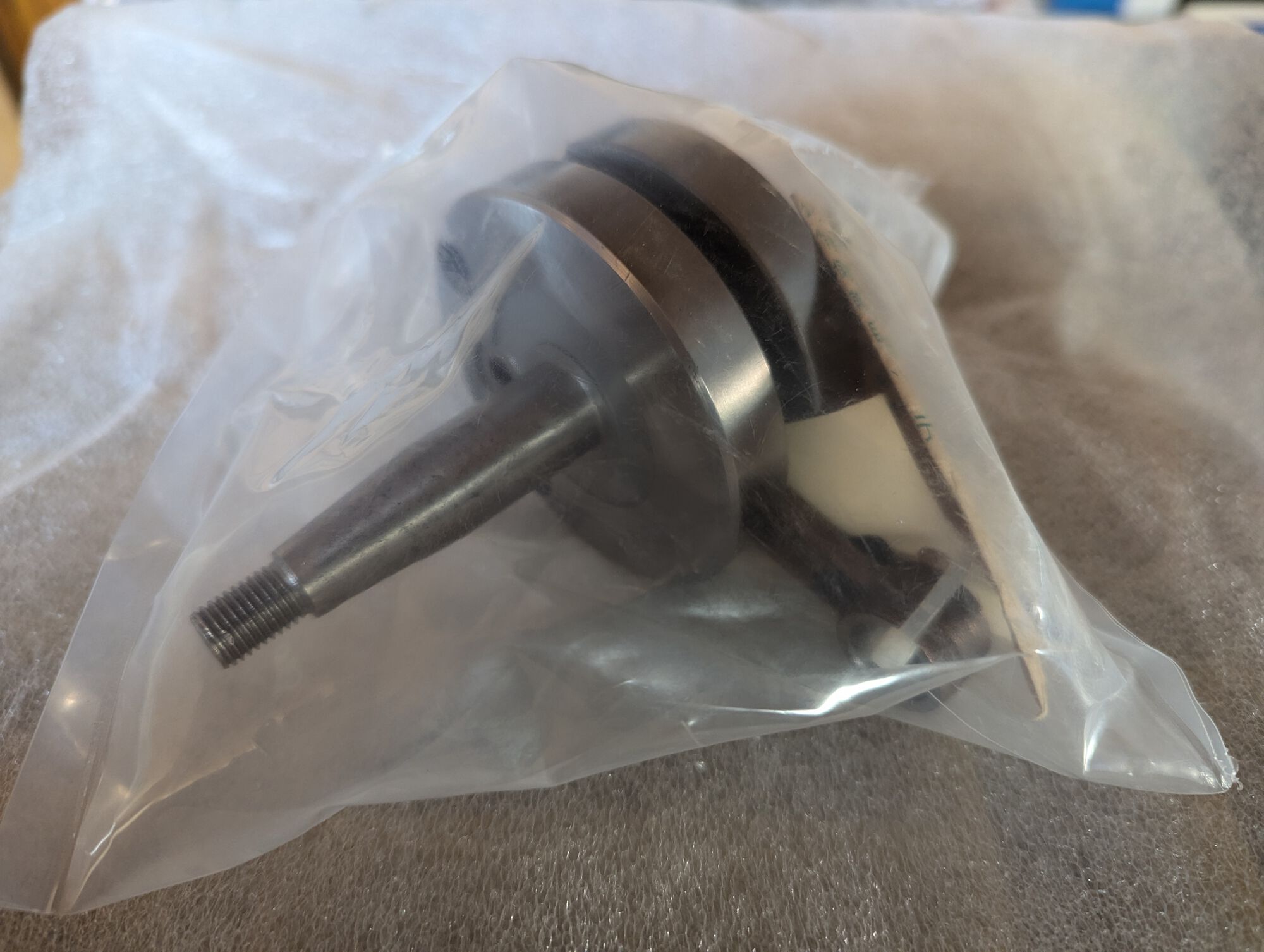 All nice and shiny. It stays in the bag until I'm ready for assembly.