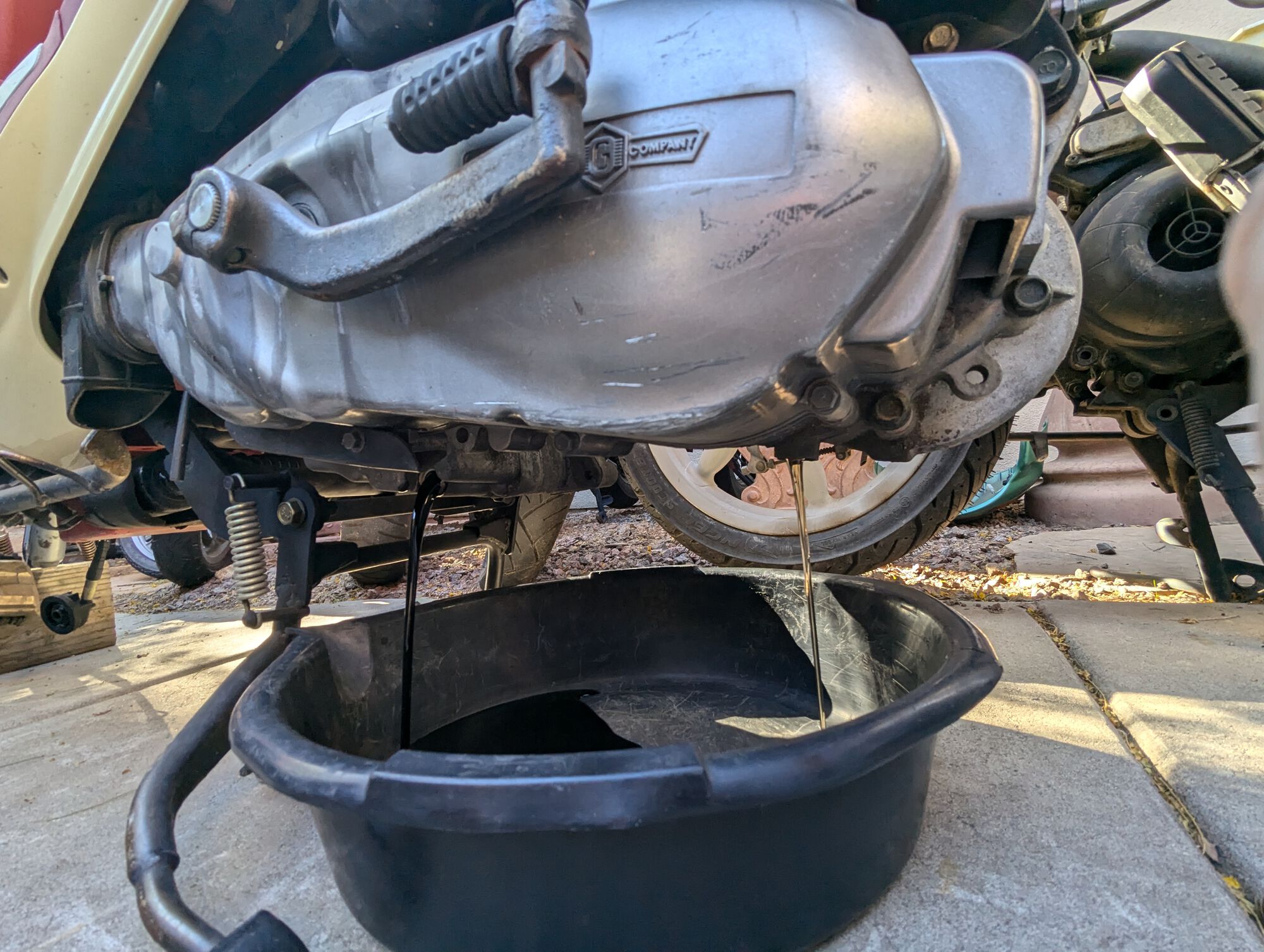 Hey, that's not Dave! At least the gear oil looks decent...