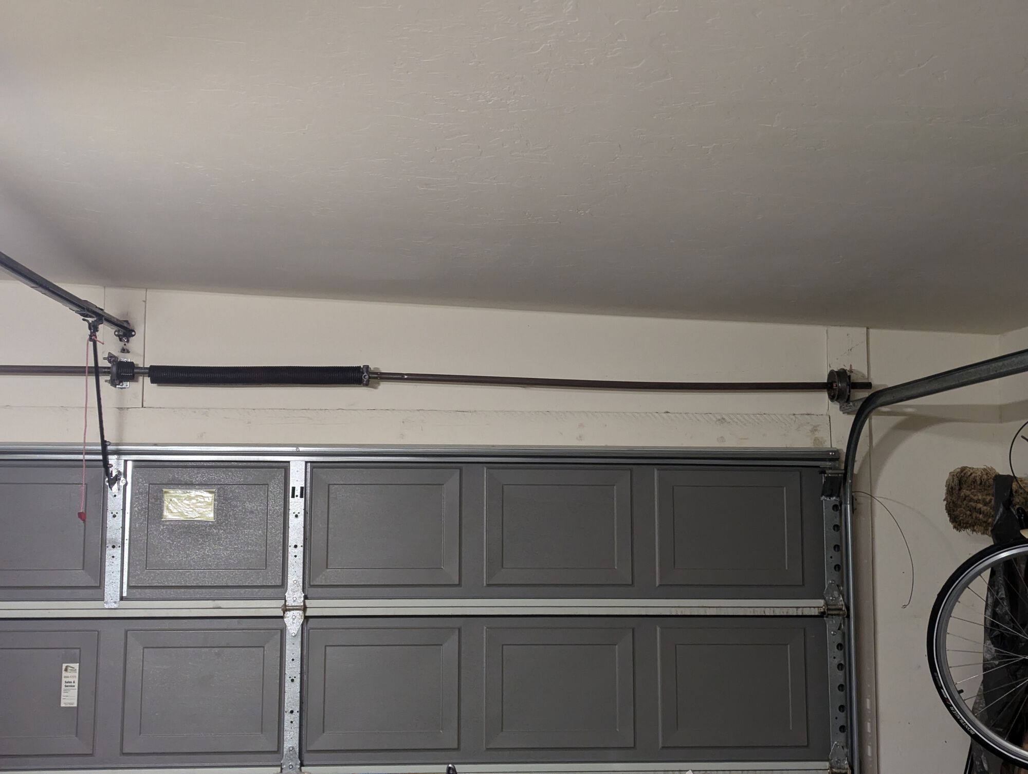 First time I've seen a torsion rod twist like that. Good thing it was down then this happened.