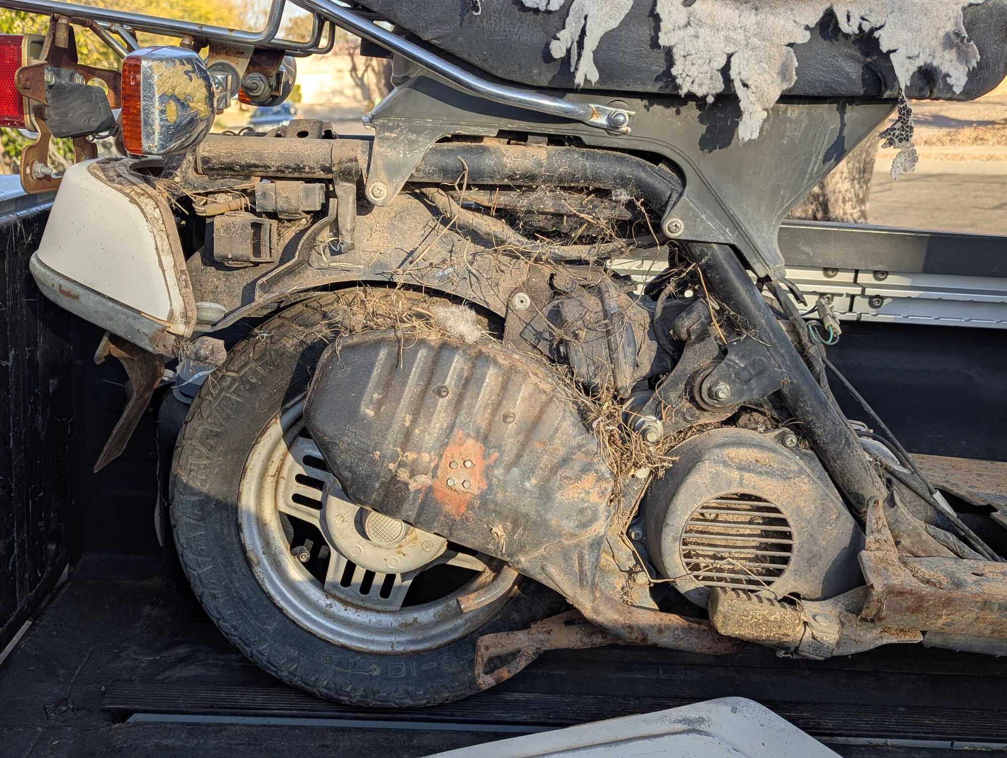Engine before cleaning.