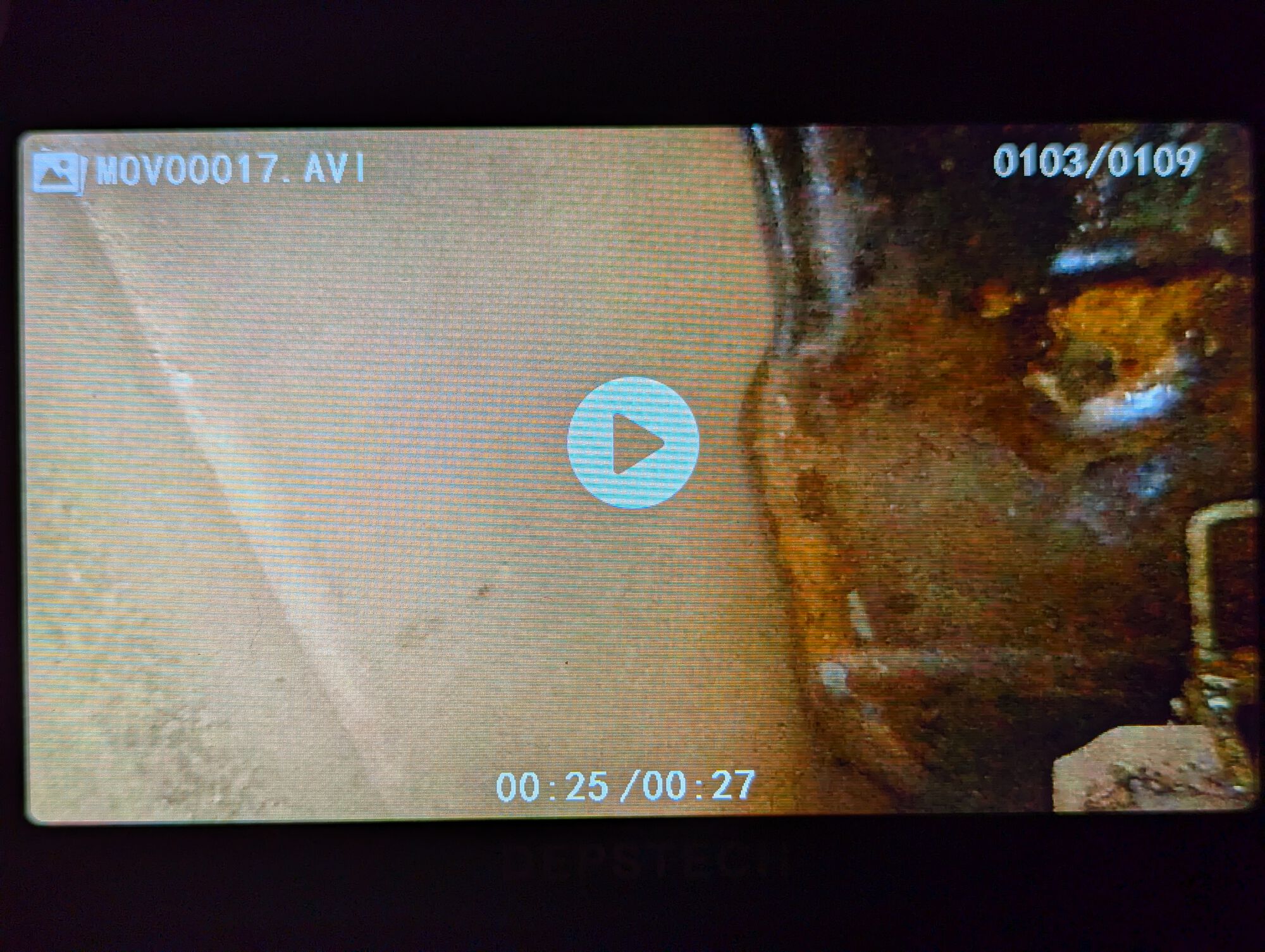 Tank inspection isn't as bad as I feared.