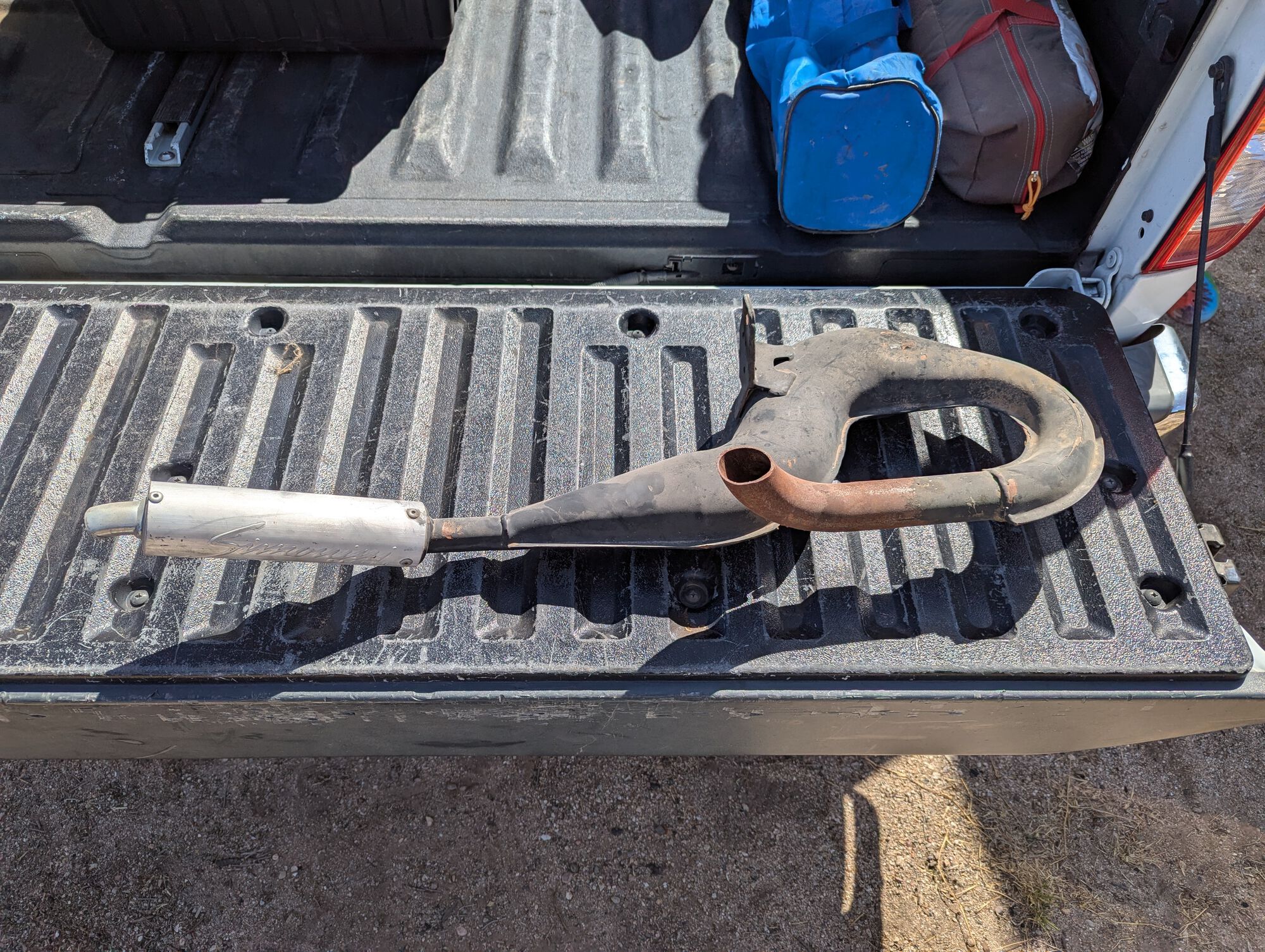 Carlos, remember this thing? A Simonini pipe that departed a scoot at speed and somehow wound up in the shed. John swears it was yours.