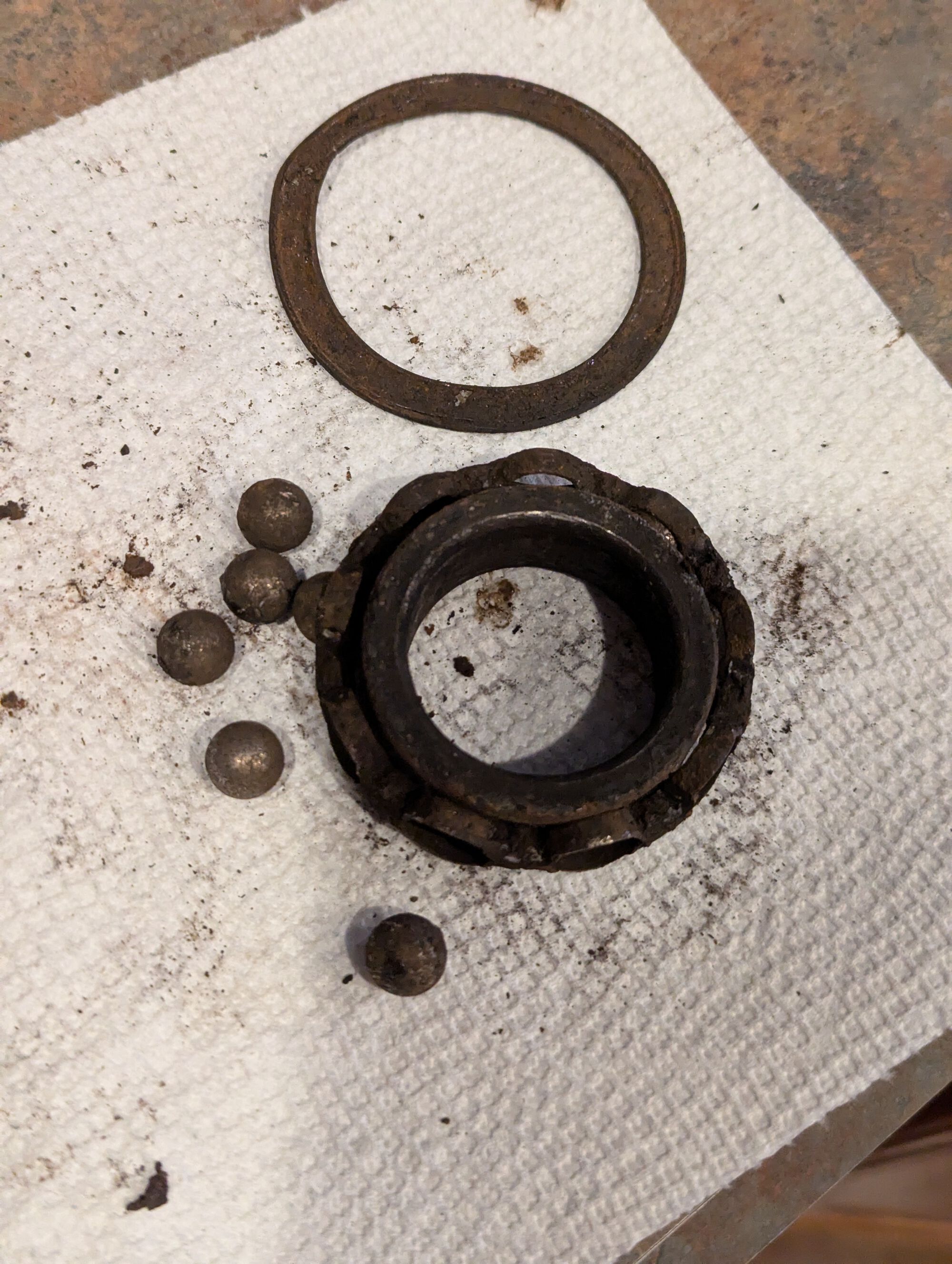 Front bearing was smoked.