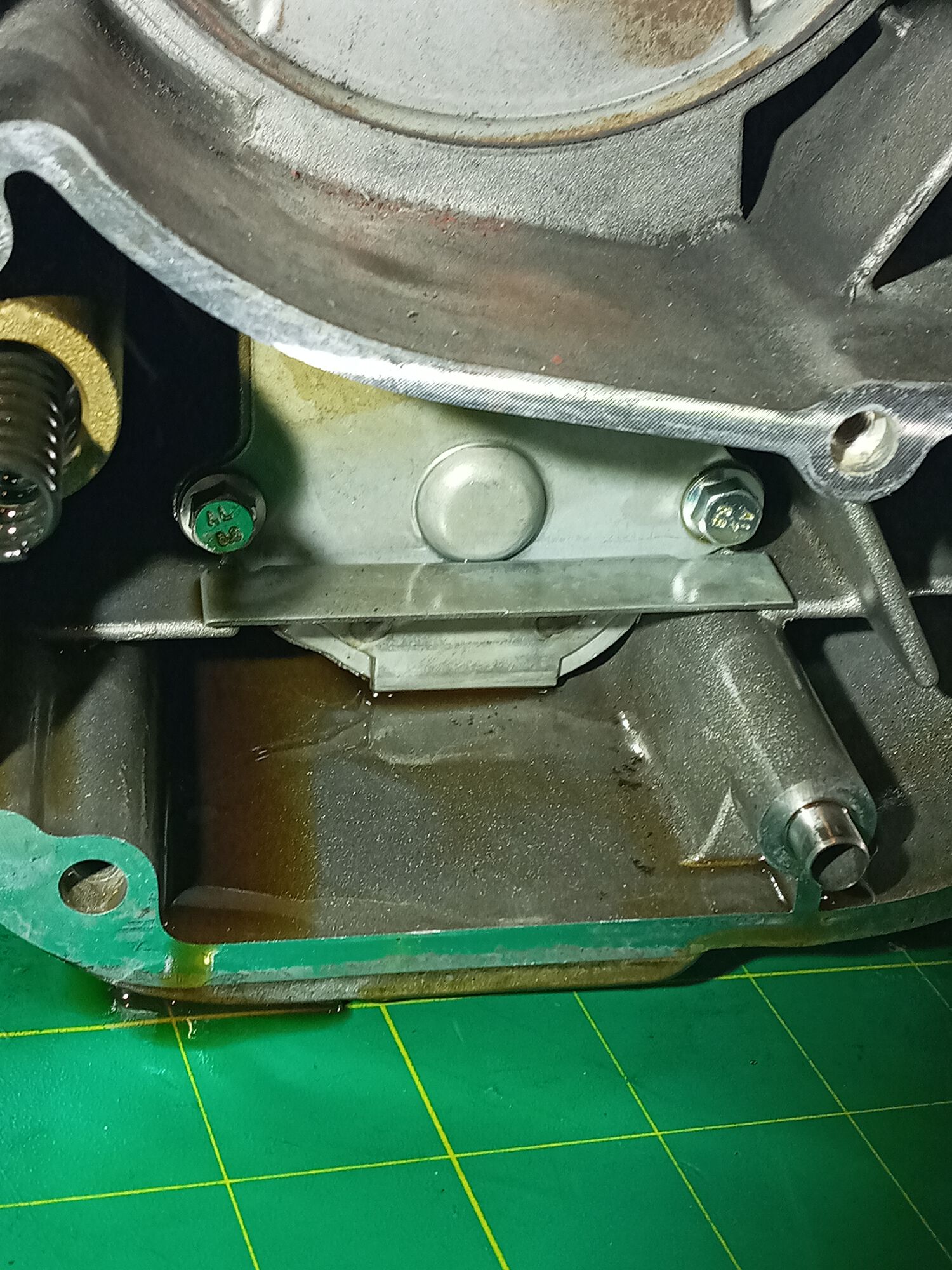 oil sump - not much dirt or sludge