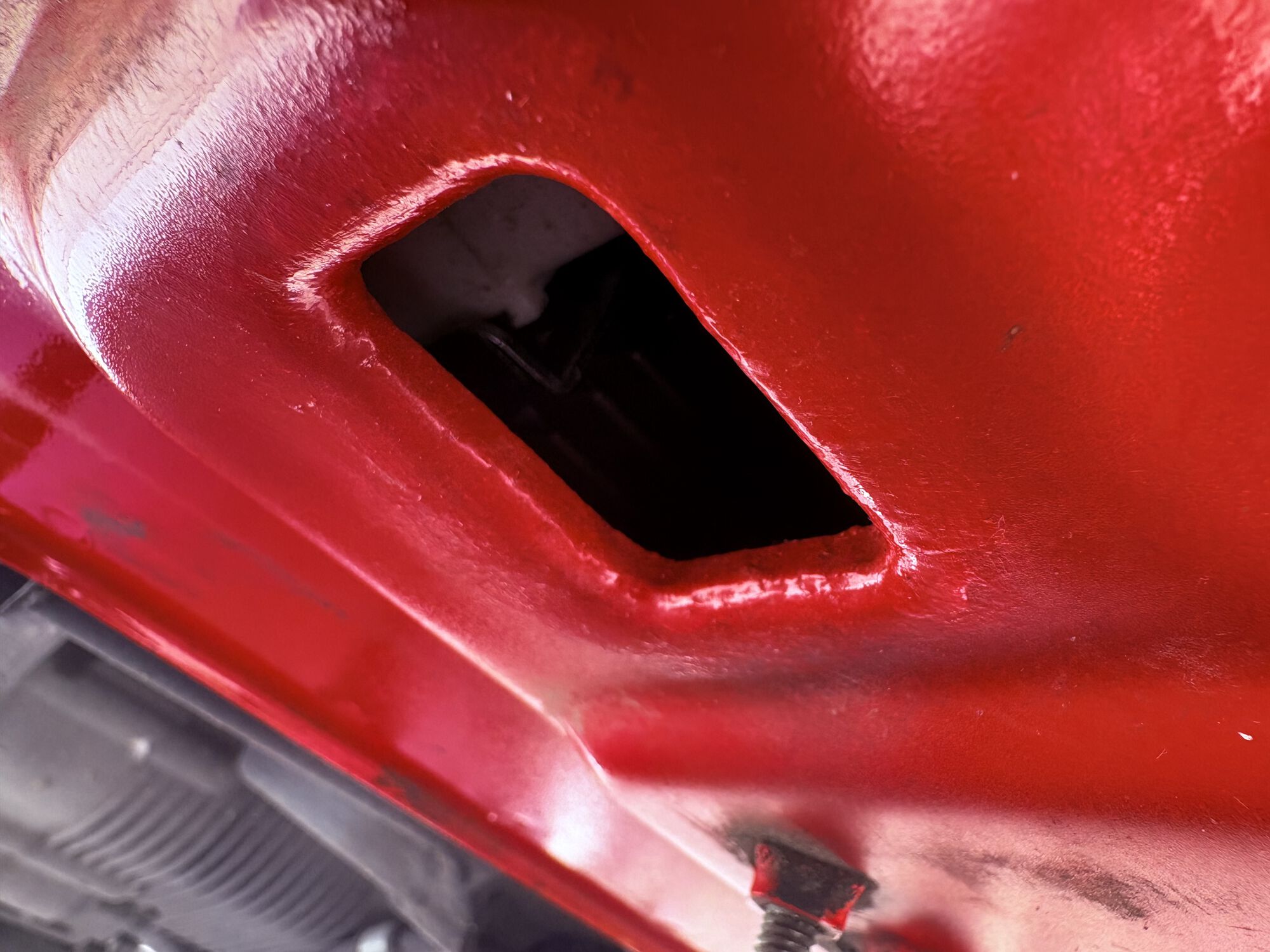 the drain hole I treated with Scratch Happens