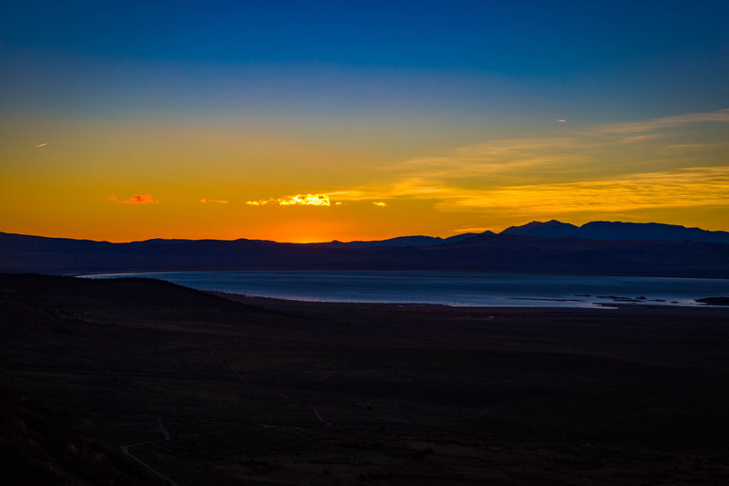 Sun just below horizon