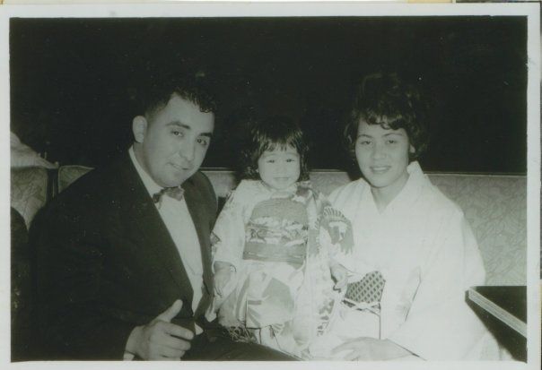 My dad (left), Mom (right), and my big sister in the middle.  Photo taken in 1964, the year I was born!