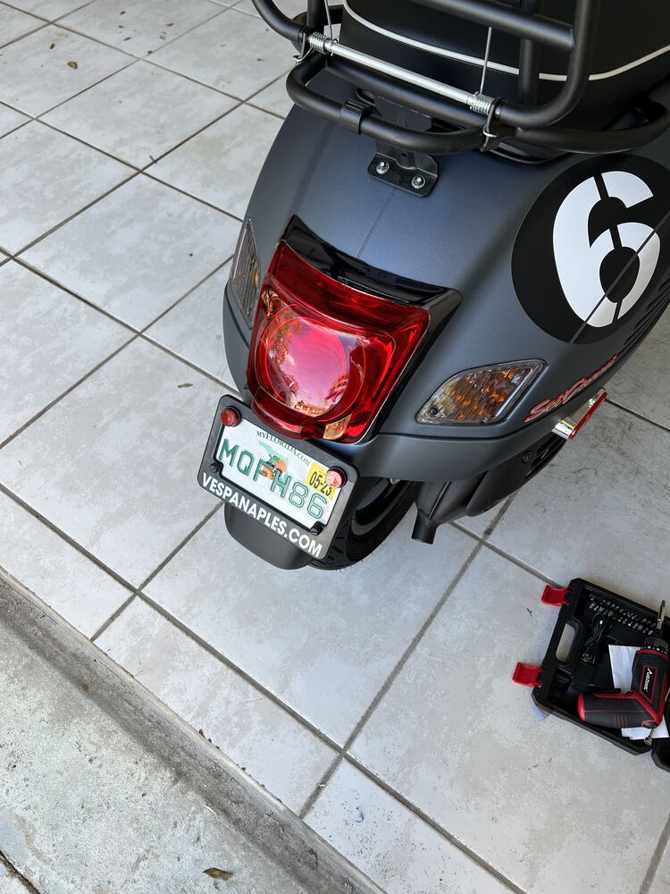 Trim ring is wrapped with light smoke film