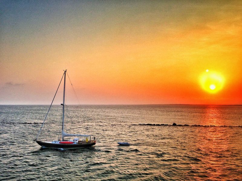 Modern Vespa Riding Nantucket.