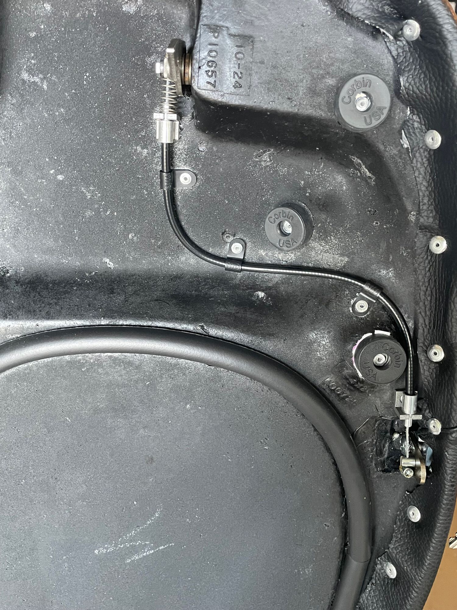 Corbin lock and cable