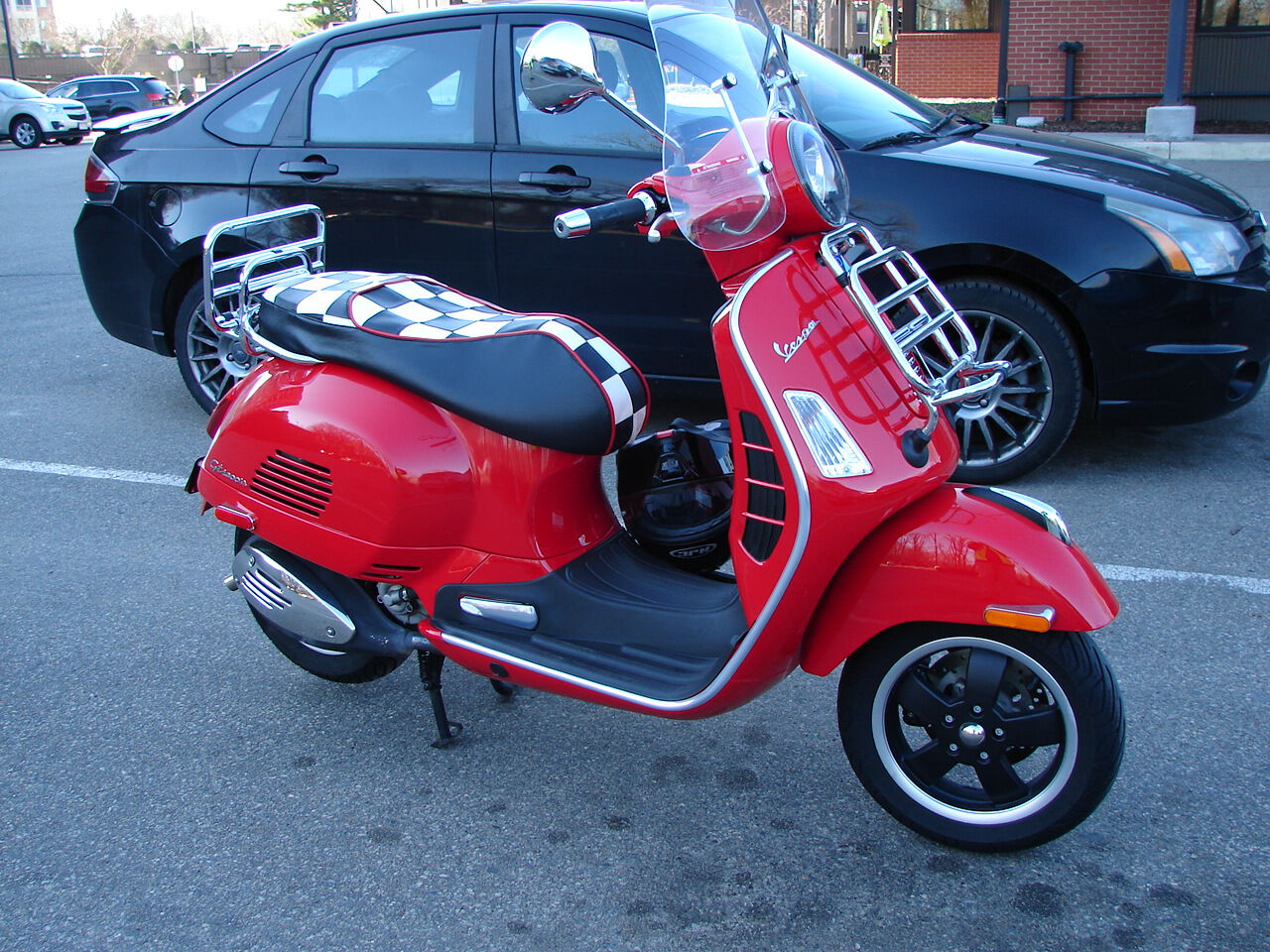 The Vespa for all purposes - GTS300 Super - of course Red goes faster.