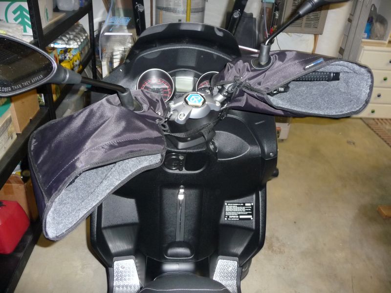 Bagster handlebar muffs on Loretta