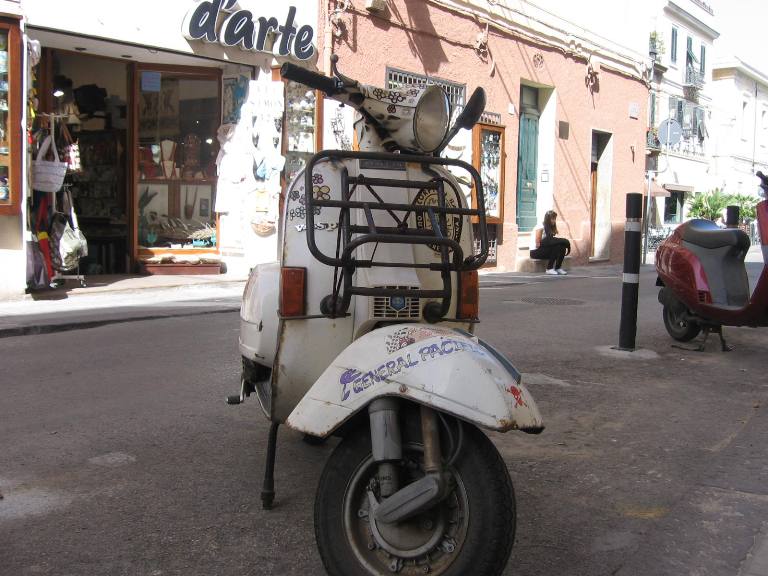 Modern Vespa Vespas of Sardinia