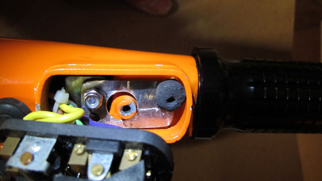 turn signal switch brackets installed...barely fits!