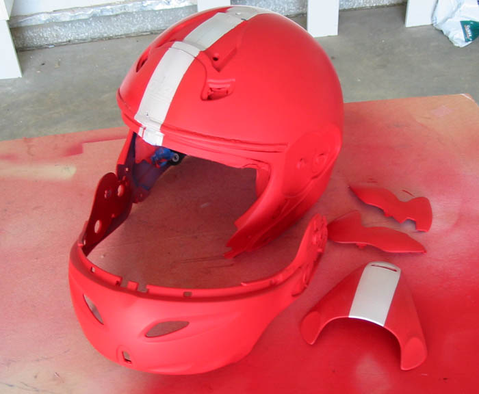 The red is done. It looks dull now, but a clearcoat will fix that!