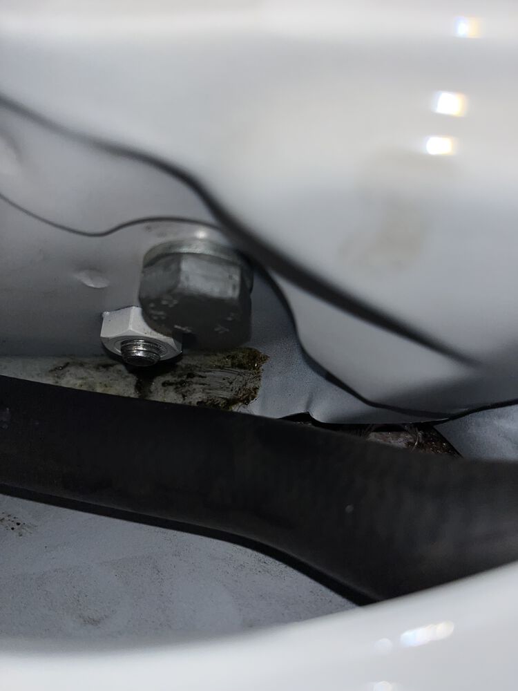 LR inner rocker panel area under floor