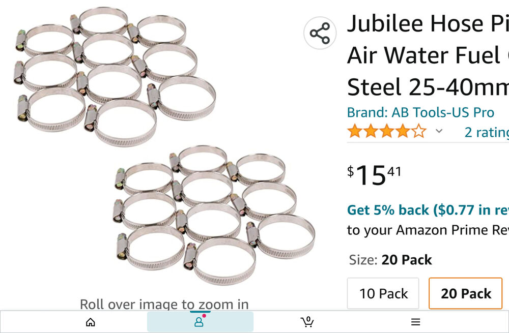 Thinking about pulling glovebox, floor and replacing most of the hose clamps with these stamped non-perforated type, also may put a fancy machined alloy bag hook while at it (but $50 bucks is a lot to replace a part that already looks OK and works)