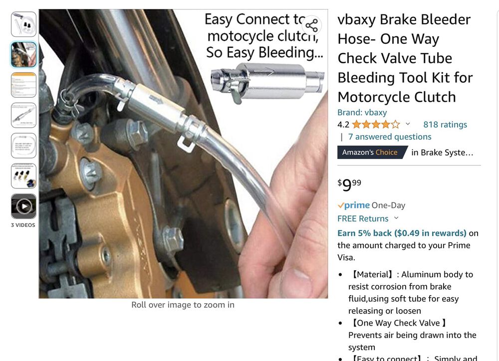 Modern Vespa Best home gamer ABS brake flush set up?