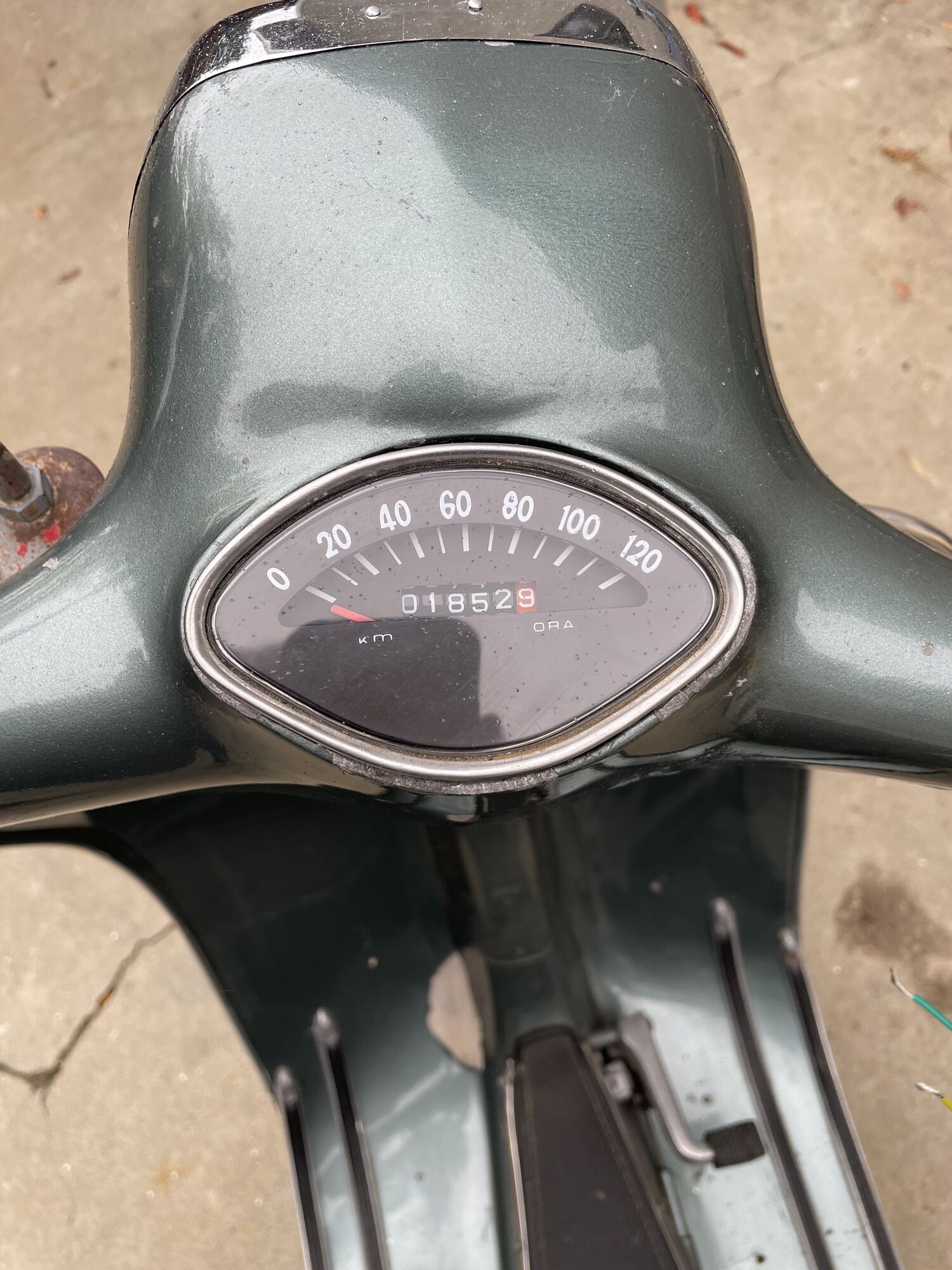 I thought speedometer was odd?  Seemed cheap, but had mileage.  Not original?