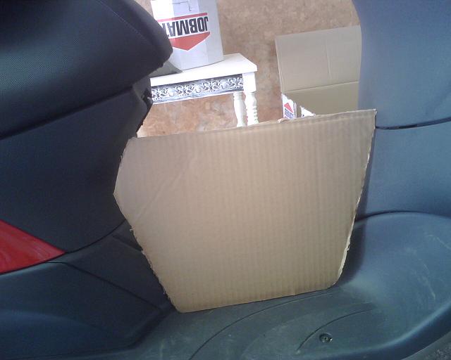 I made a template of the tunnel shape out of cardboard.