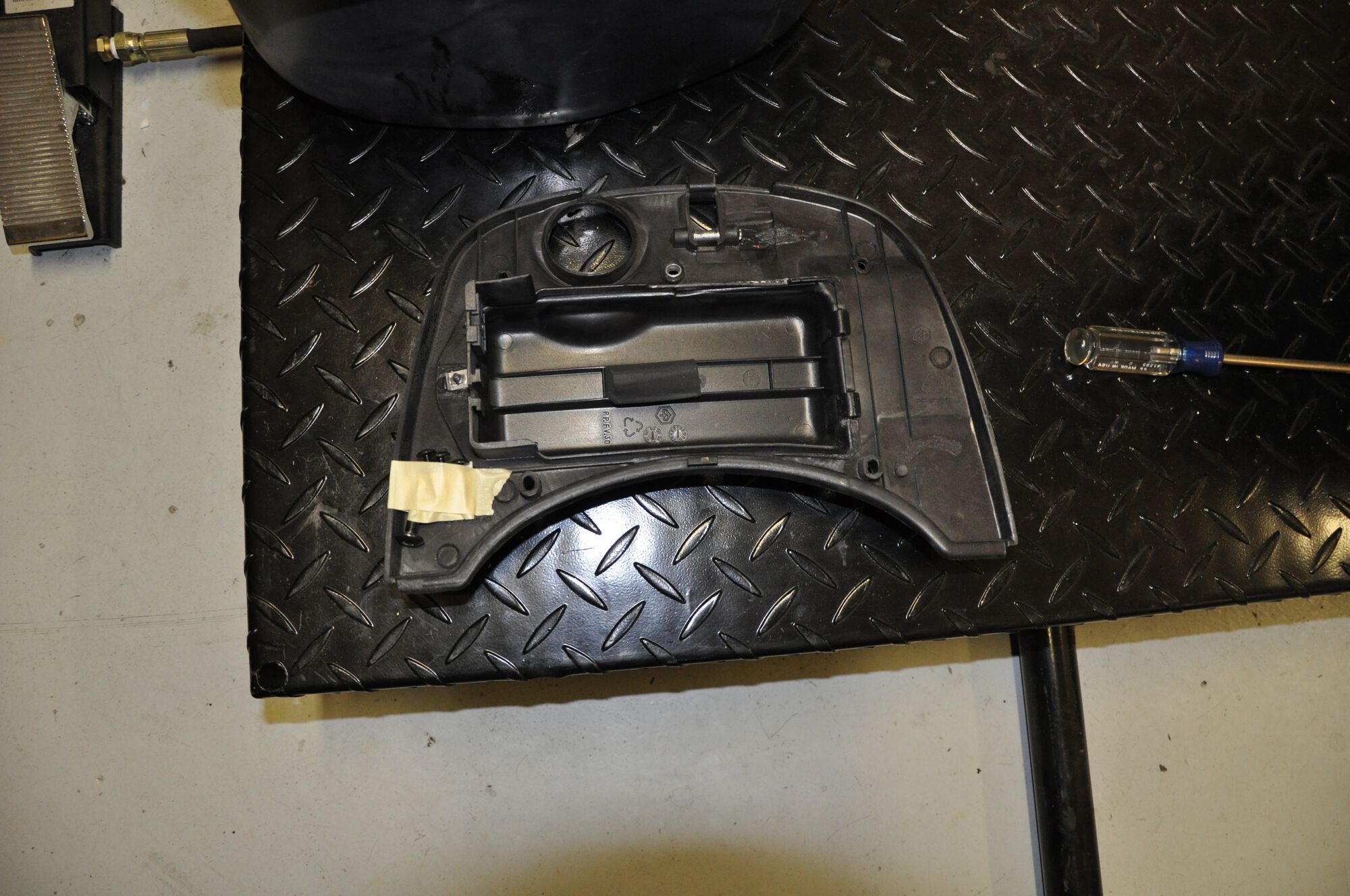 I've done a lot of antique motorcycle work and have learned to keep all the hardware with the associated parts when disassembling.  I will usually just wrap up the hardware in tape and tape the bundle to the part.  If there is a lot of hardware, I la
